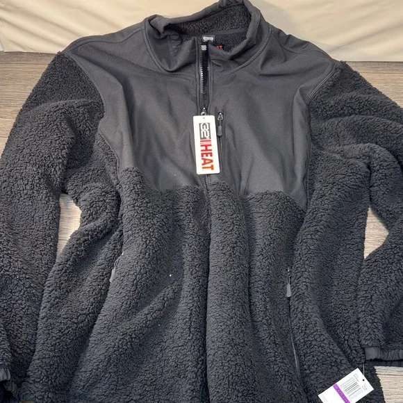 Men's Black Heated Jacket size XXL - Picture 3 of 4